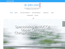 Tablet Screenshot of cianochiropractic.com